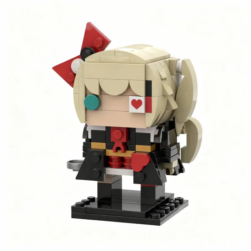 Фото Набор строительных блоков MOC Akai Haato Brickheadz, 181 деталь, конструктор, рождественский подарок, творческая идея, развивающая игрушка для сборки №1