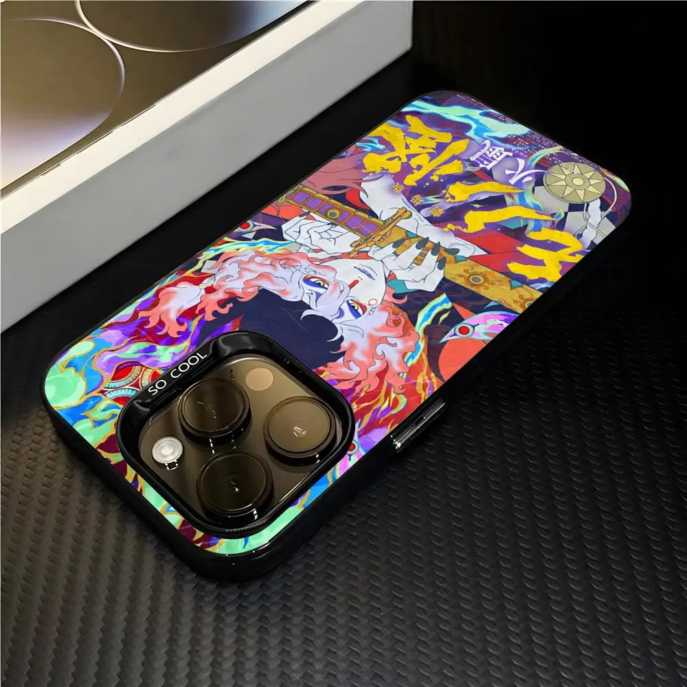 Фото Чехол для телефона M-Mononoke Fire R-Rat для iPhone 17 Air 16 15 14 Plus 13 12 11 Pro 7 8 XS Max XR, серебристо-черный, с бампером №1