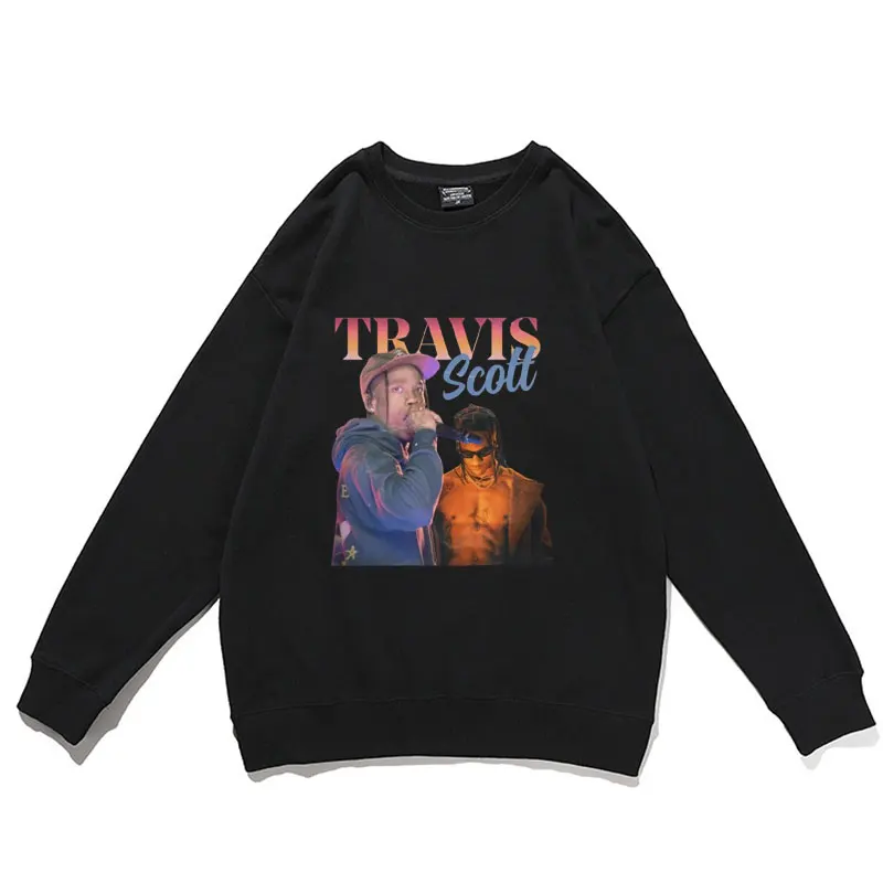 

Travis Scott Cactus Jack Sweatshirt Hip Hop Vintage Sweatshirts LOOK MOM I CAN FLY Sweatshirts Astroworld Branded Man Clothing