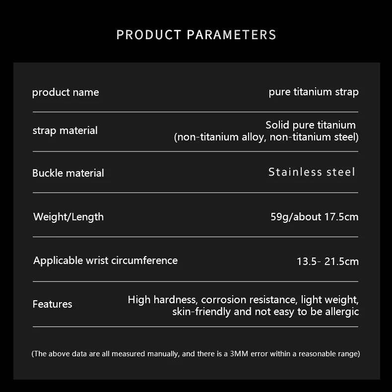 Universal Titanium Metal Strap 22mm for Samsung Watch 3 45mm S3 Watch Band for Huawei GT2 GT3 Pro 46mm Luxury Business Bracelet