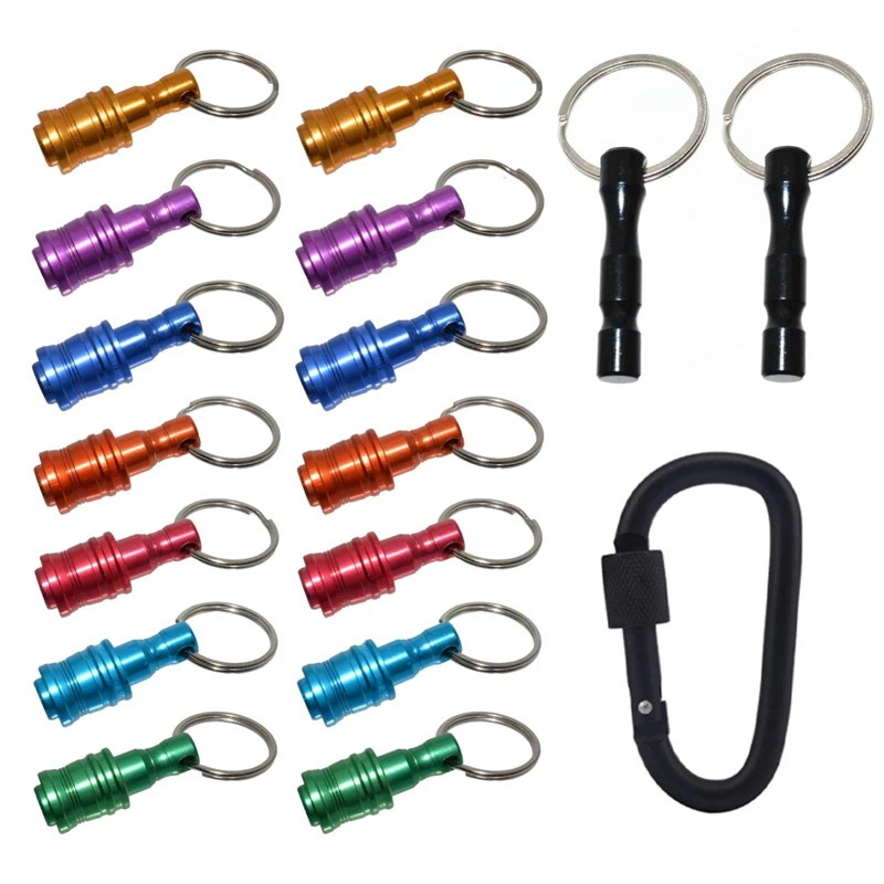

Retail 14Pcs 1/4 Inch Hex Shank Screwdriver Bits Holder Keychain, Extension Bar Screwdriver Bits Holder Socket Adapter