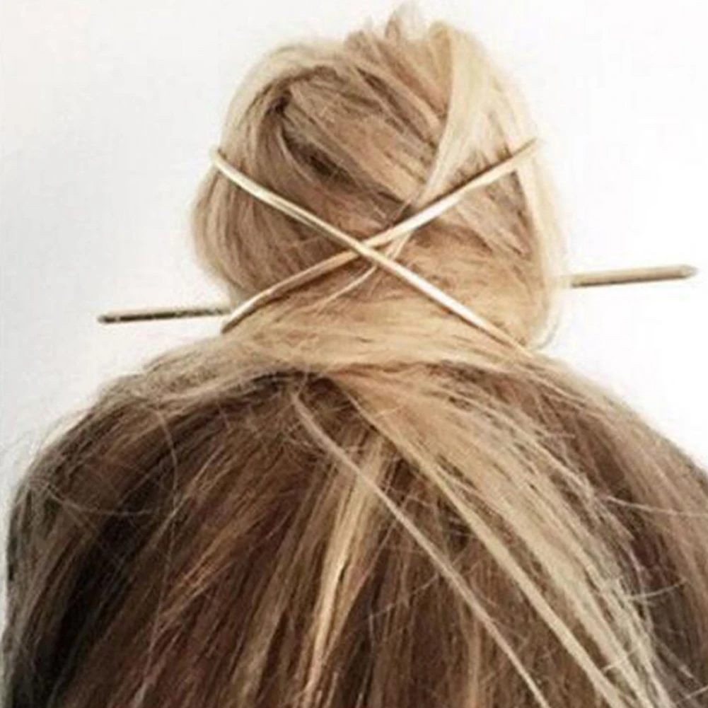 

Fashion Hair Stick Boho Irregular Hair Accessories Gold Color Shaped Bun Holder Cage Hair Pins For Women Hairwear Jewelry
