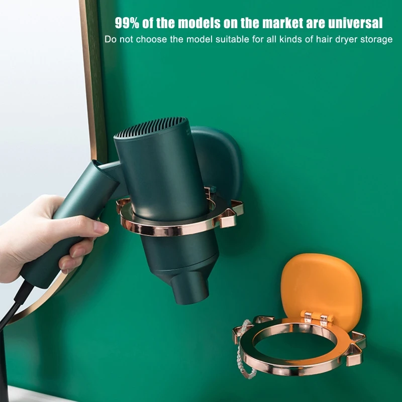 Складная вешалка для сушки волос настенная хранения инструментов