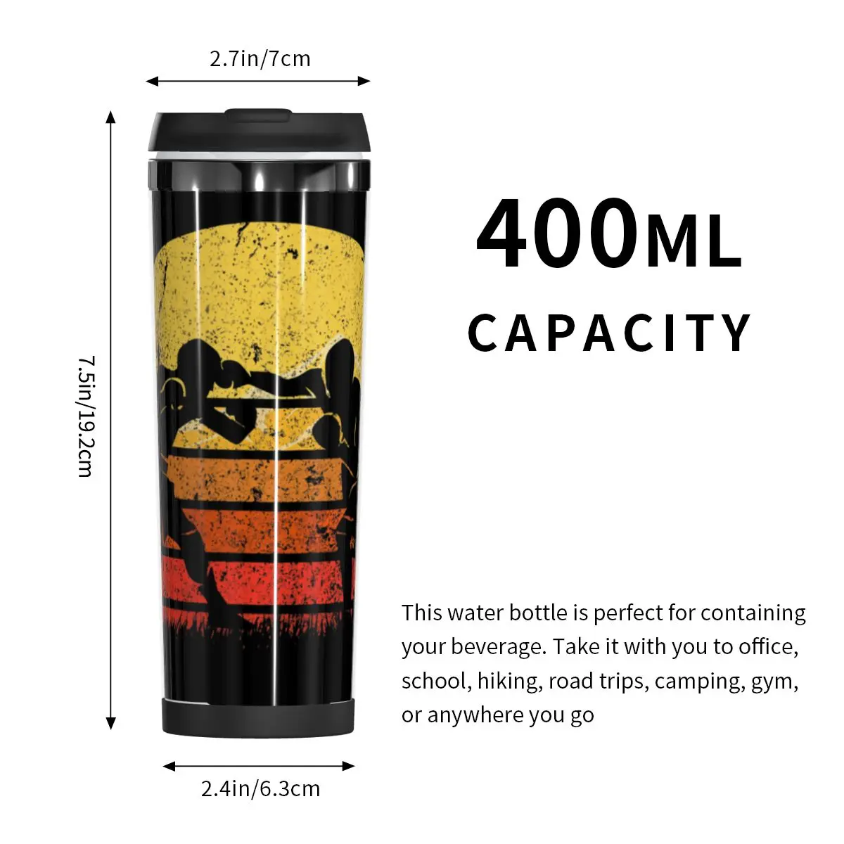 

Double Insulated Water Cup Retro Vintage Boxing Player Boxing Vintage bare-knuckle Heat Insulation milk cups Thermos bottle Mug