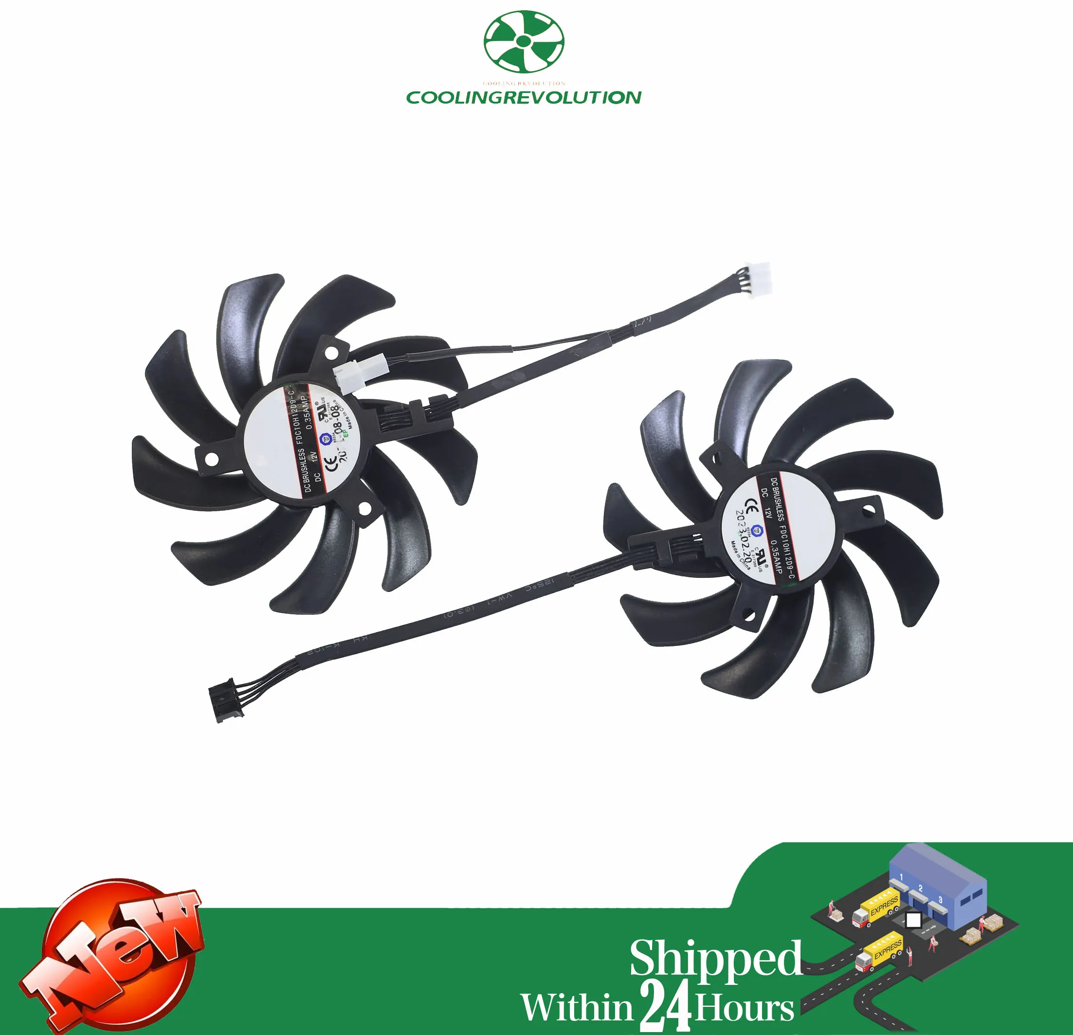 Вентилятор для графической карты Lenovo/Dell/HP RTX 3060 TI 85 мм