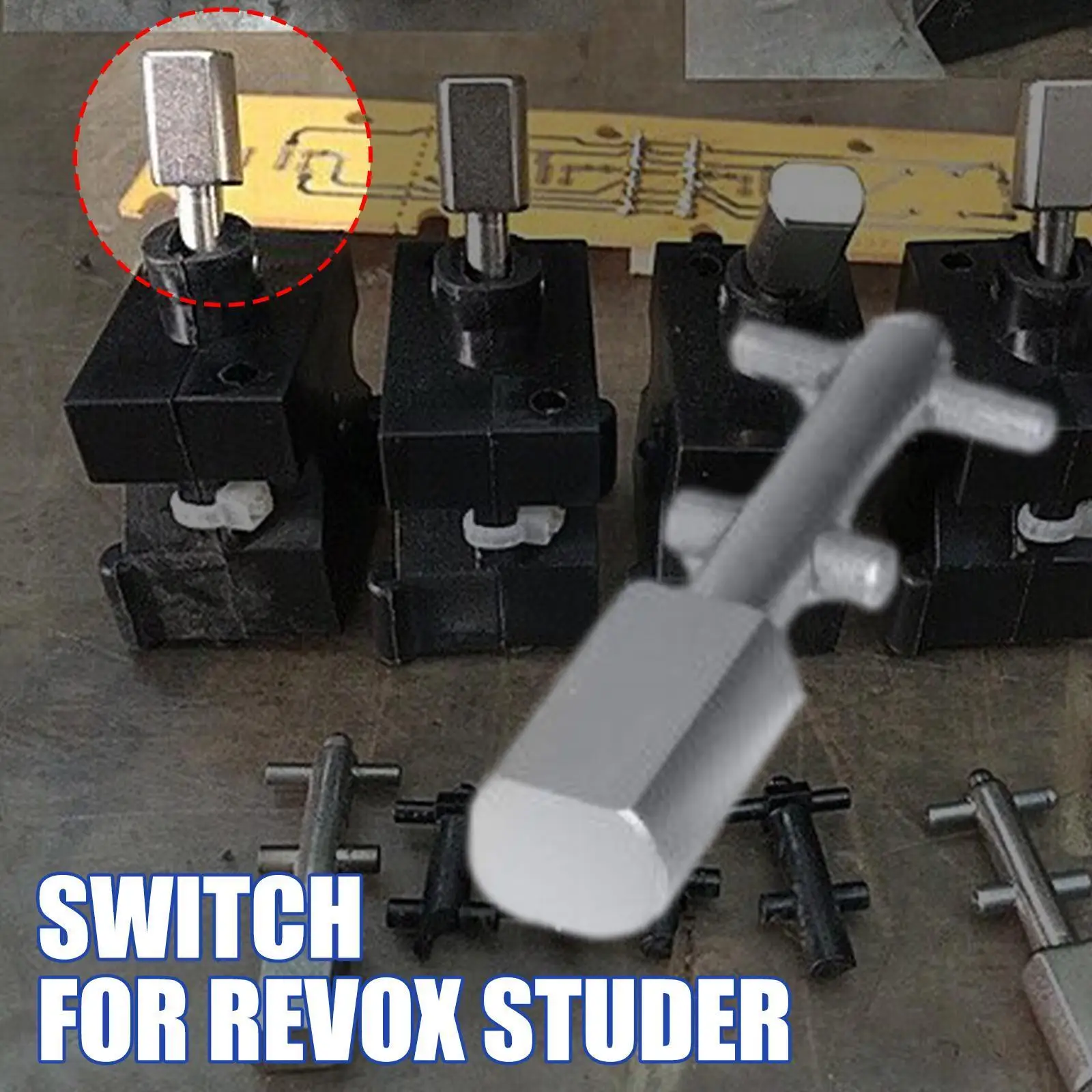 

Toggle Switch With Knob, Matt , Rocker, 3 Piece For Revox B77, B710, Studer A710, Pr99, Etc. Z8p8