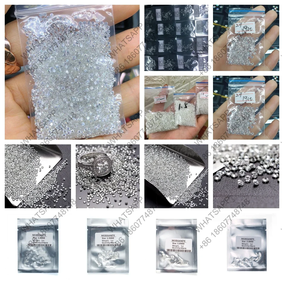 0 7-3 мм D Цвет Безупречный 100% настоящий муассанит круглой огранки Супер белый