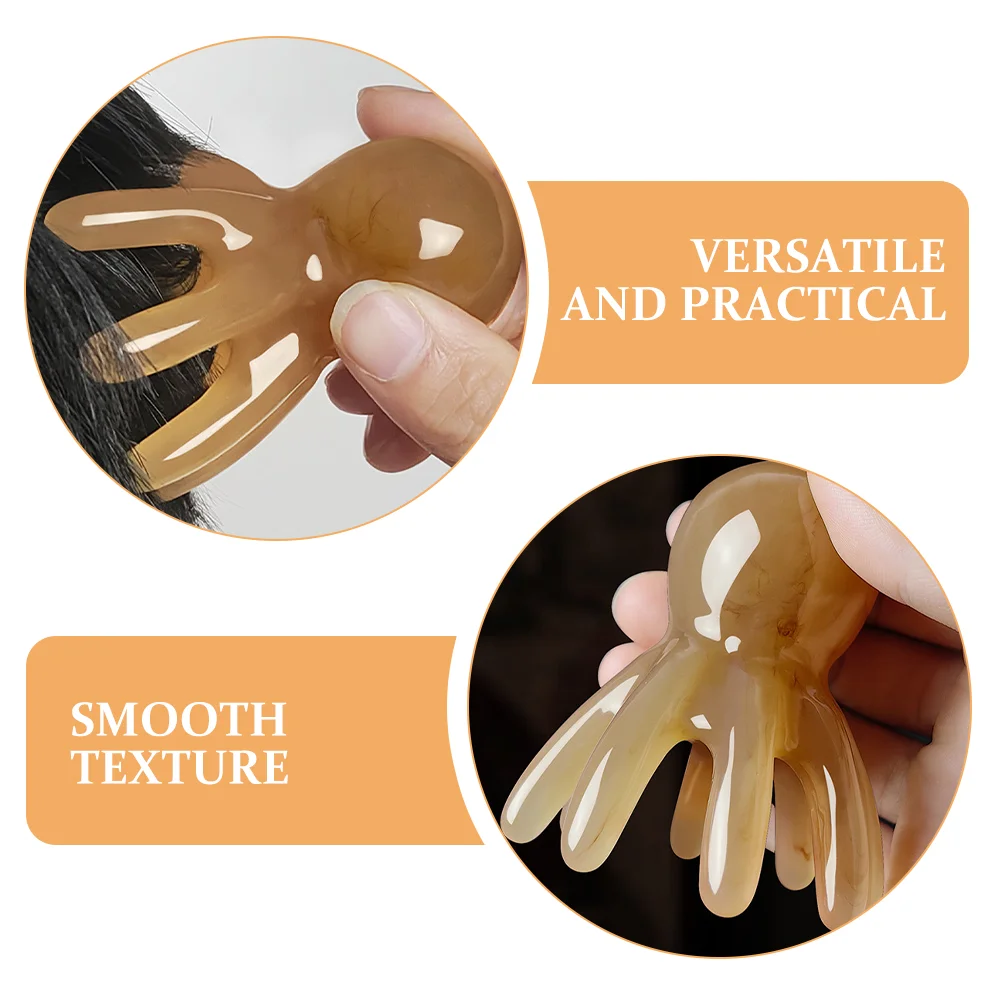 Расческа с восемью когтями массажер для кожи головы ролики распутывание волос