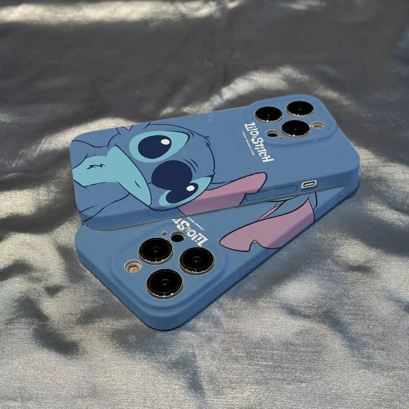 

Stitch Baby Disney Cartoon For Apple iPhone 14 13 12 11 XS Mini Pro Max 8 7 6S XR X Plus Feilin Phone Case Cover Coque Capa