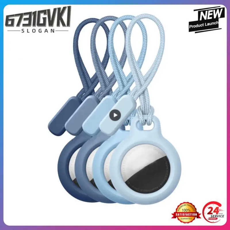 

1~10PCS RYRA Anti Loss Device Tag Locating Shell High Toughness PC Shell Key Buckle Tracker Silicone Cover With Lanyard For