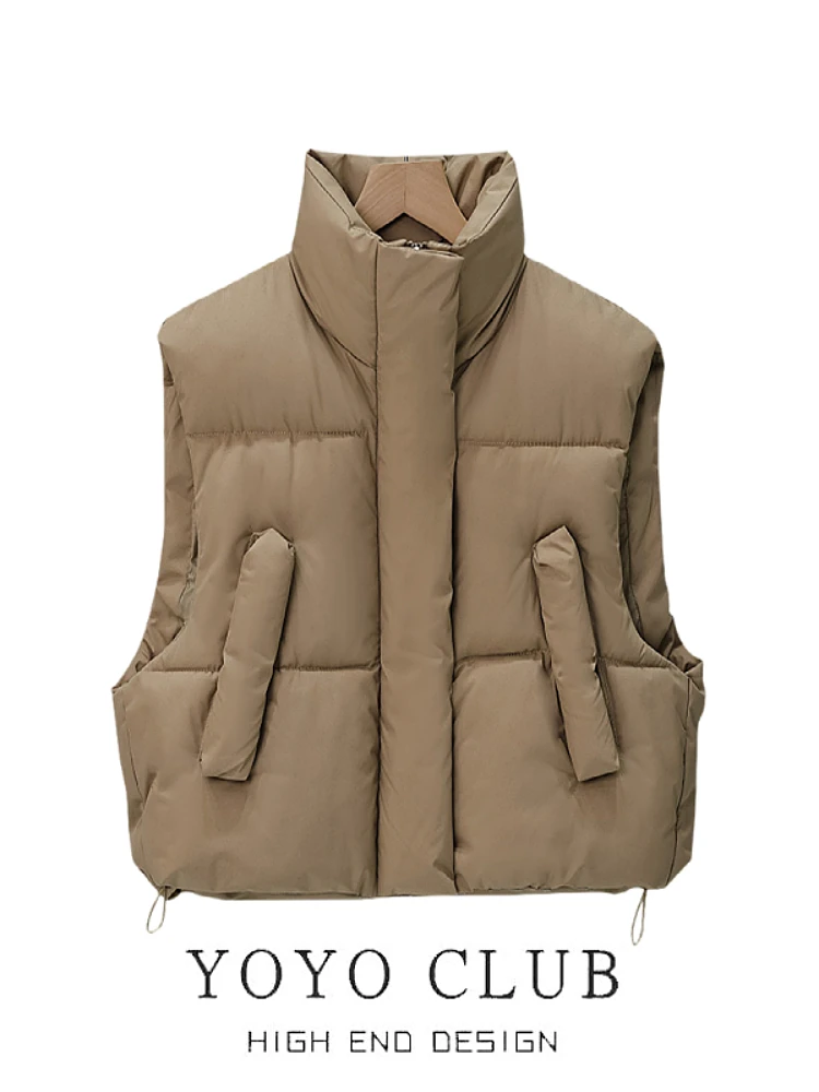 Брендовая скидка пуховый жилет с хлопковой подкладкой верхняя одежда женская