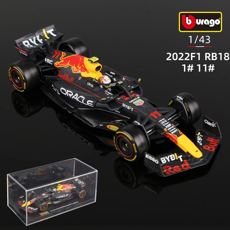 Bburago 1: 1 F1 2022 Чемпион верстапп Red Bull Racing RB18 Перес Формула литые автомобили