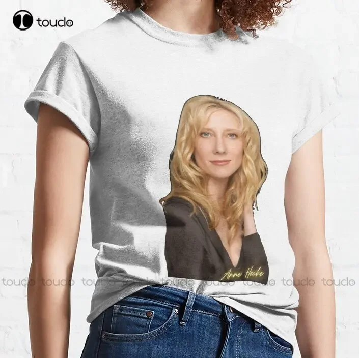 Трендовая футболка Anne Heche мужская белая на заказ для взрослых и подростков