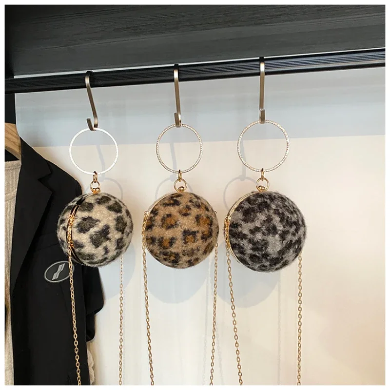 Модные сумки с ручками сверху на цепочке круглой формы 2024 высококачественные для