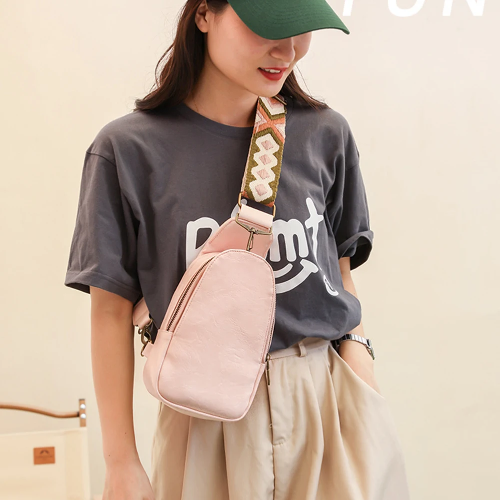 2022 Ladies Shoulder Bag High Quality Leather  Fashion Trend Chest Bag Women Bags Multi-layer Female Crossbody Chest Pack Purse