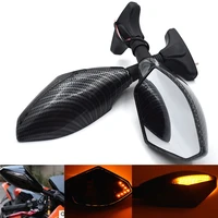 universal motorcycle rearview mirror withled turn signal for honda cbr900929954 cbr900rr 1993 2004