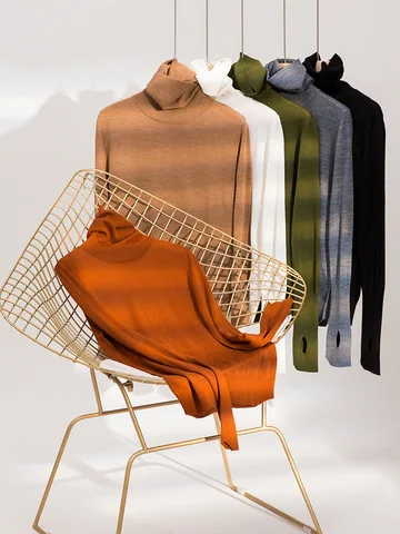 SuyaDream женские водолазки из шерсти и акрила