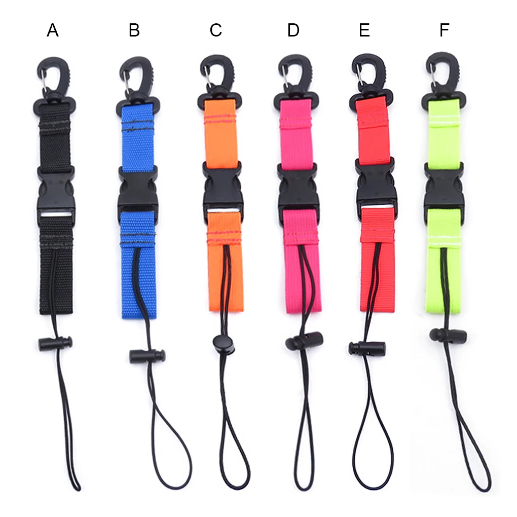 

Quick Release Scuba Diving Lanyards Camera Torch Holder Strap Freediving Keeper Professional Wide Webbing with Buckle