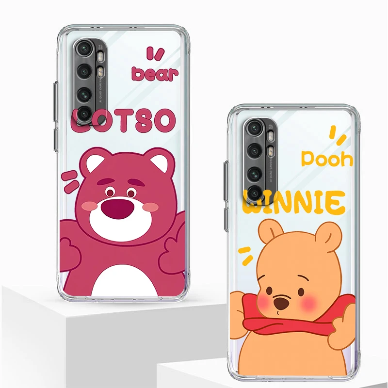 

Winnie the Pooh Bear Disney Phone Case For Xiaomi Mi 12S 12X 12 11 11T 11i 10T 10 Pro Lite Ultra 5G 9T 9SE 8 Transparent Cover
