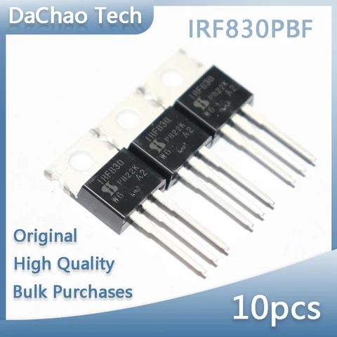 Оригинальный Новый транзистор IRF830PBF IRF830 500 В 8A VISHAY FET TO-220, 10 шт.