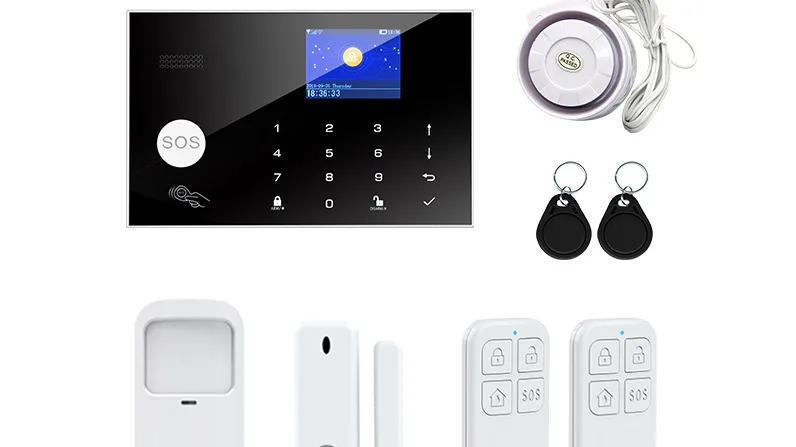 

Tuya WIFI GSM system hoe security wireless burglar