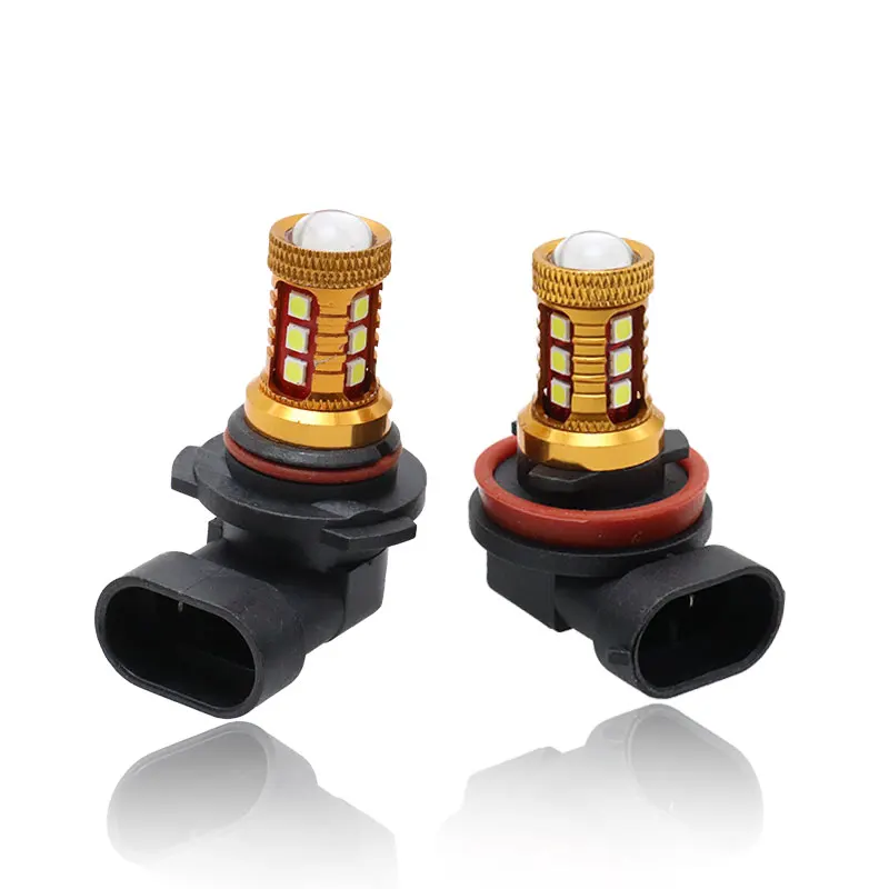 

2PCS H11 H8 H10 9005 9006 H1H3 H7 H4 H16 Fog Lights Bulb 1100LM 6000K White light Car Driving Running Lamp Auto Leds DC 12V-28V