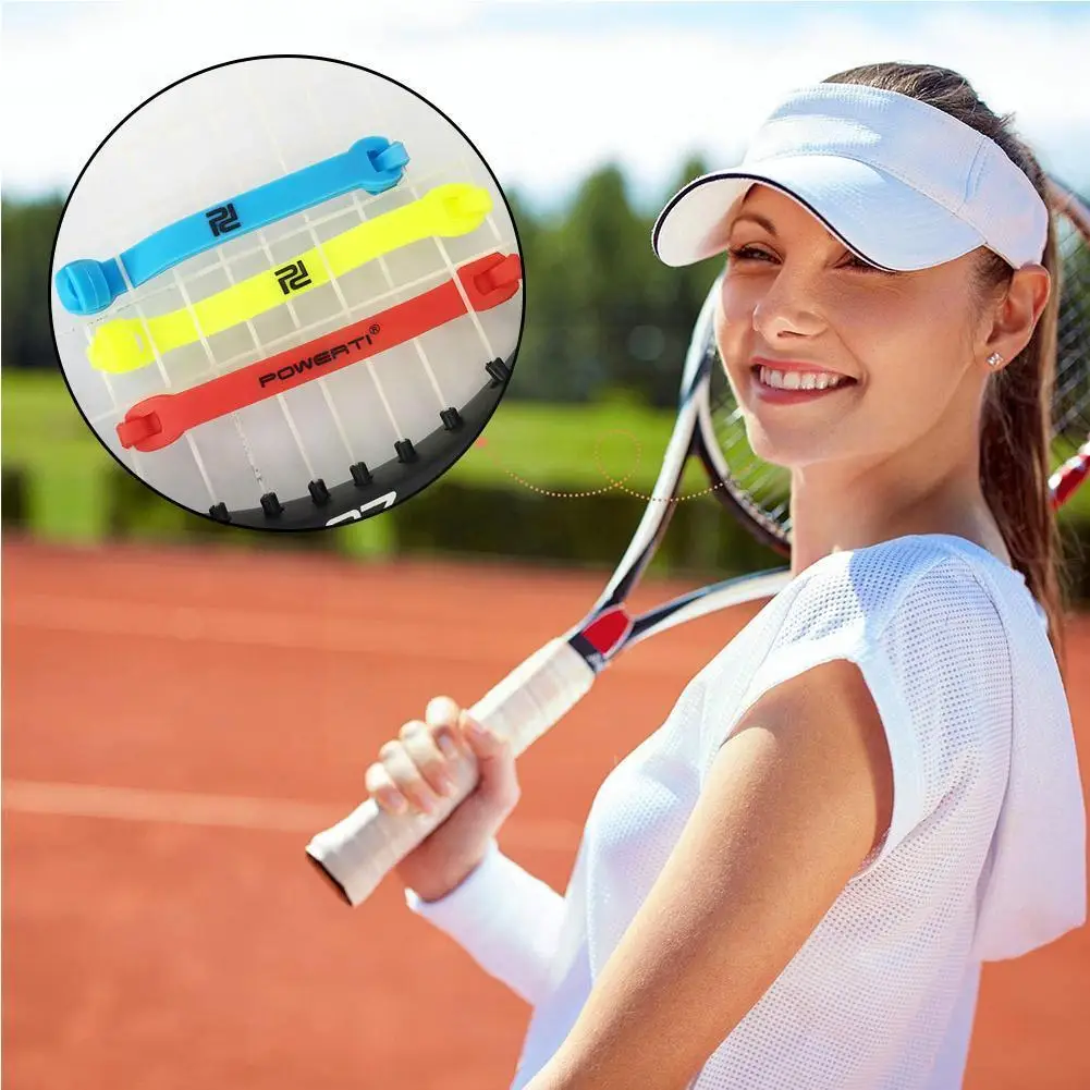 

Tennis Racket Damper Shock Absorber Racquet Vibration Absorbing Anti-slip Tennis Silicone Dampener Bat Shock Reducing Vibra S1s9