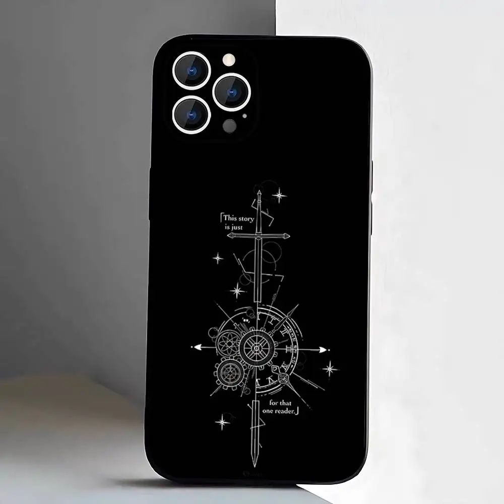 Фото Чехол для телефона O-Omniscient Reader Viewpoin для iPhone 17,16,15,14,13,12,11,Pro,XS,Max,XR,Plus,E,SE4,Mini Black Soft Cover №4