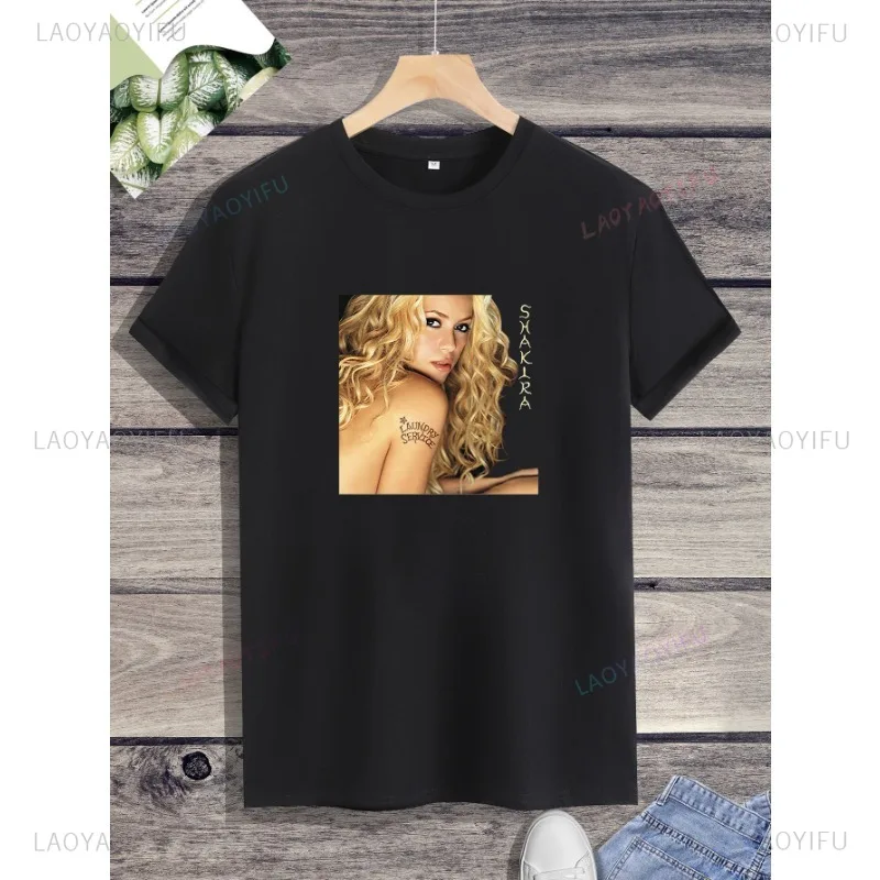 Футболка Singer Shakira для мужчин и женщин футболка в стиле рок хип-хоп одежда богини