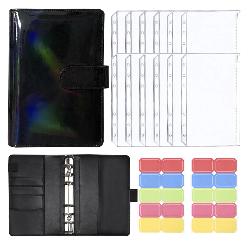 

Filler Paper Cash Savings Budget Binder Purple Plastic Folders Money Plastic A6 Colorful