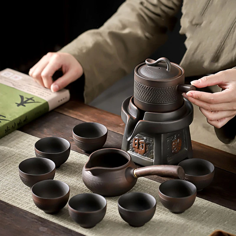 

Фарфоровый китайский чайный набор, Полный керамический женский чайный набор, роскошная портативная традиционная посуда для напитков WSW35XP