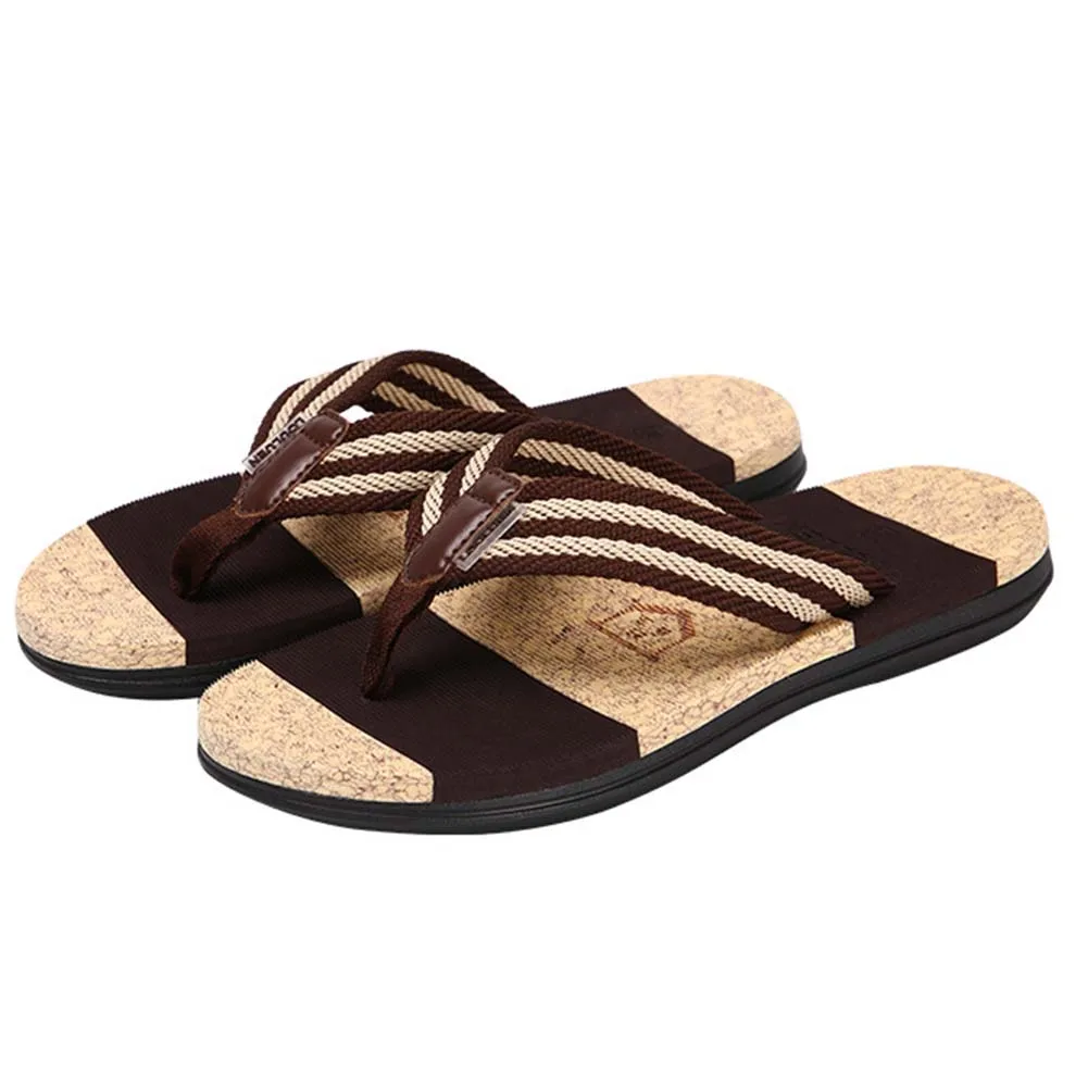 Summer Clip-toe Slippers Non-slip Wear-resistance Beach Shoes For Dating