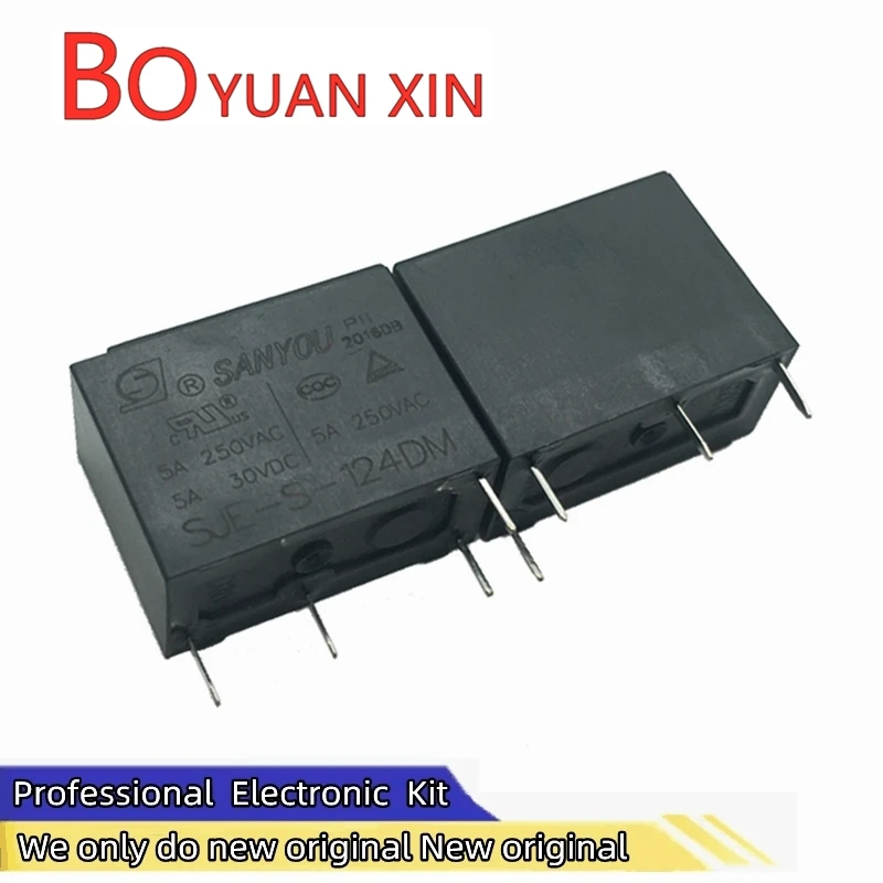 Реле SJE-S-124DM SANYOU для бытовой техники комплект нормально открытых 4-контактных реле