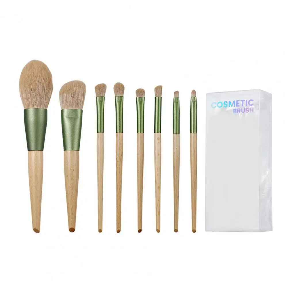 

8Pcs/Set Practical Eye Shadow Lip Loose Powder Cosmetic Brushes Portable Beauty Brushes Fluffy for Dressing Room