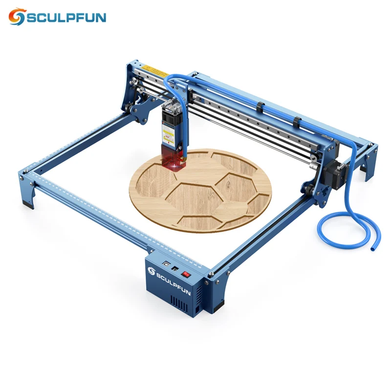 

Лазерный гравировальный станок SCULPFUN S10, высокоскоростной лазерный гравер высокой плотности, с воздушным помощником, для резьбы В индустриальном стиле, 10 х400 мм