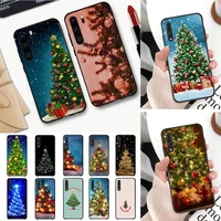 toplbpcs merry christmas tree phone case for huawei p30 plus p8 lite p9 lite back coque for psmart p20 pro p10 lite
