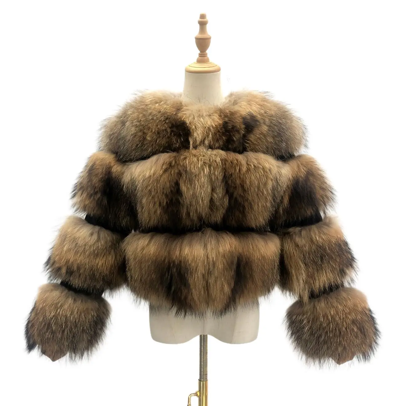 Winter Women Mink Fur Coat Premium Raccoon Overcoat O Necked Thick Popular Short Real Fur Jacket Ladies Simple Casual Parkas