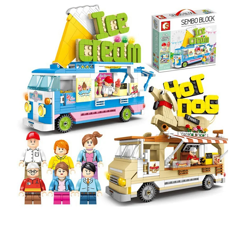 

Городской автомобиль, уборочная машина, самосвал, пицца, фургон, мороженое, брикет, друзья, уличная машина скорой помощи, игрушечная фигурка ...