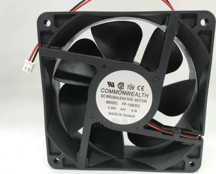 Фото COMMON FP-108 DC 24В 0.36А 120x120x38мм 2-проводной вентилятор охлаждения для сервера №2