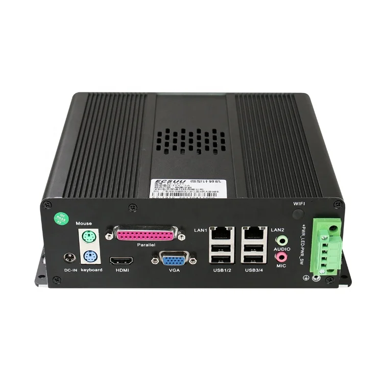 

ECSUU UU-1910 best price Intel J1900 8gb ram portable industrial mini itx case pc with parallel ports and ps2