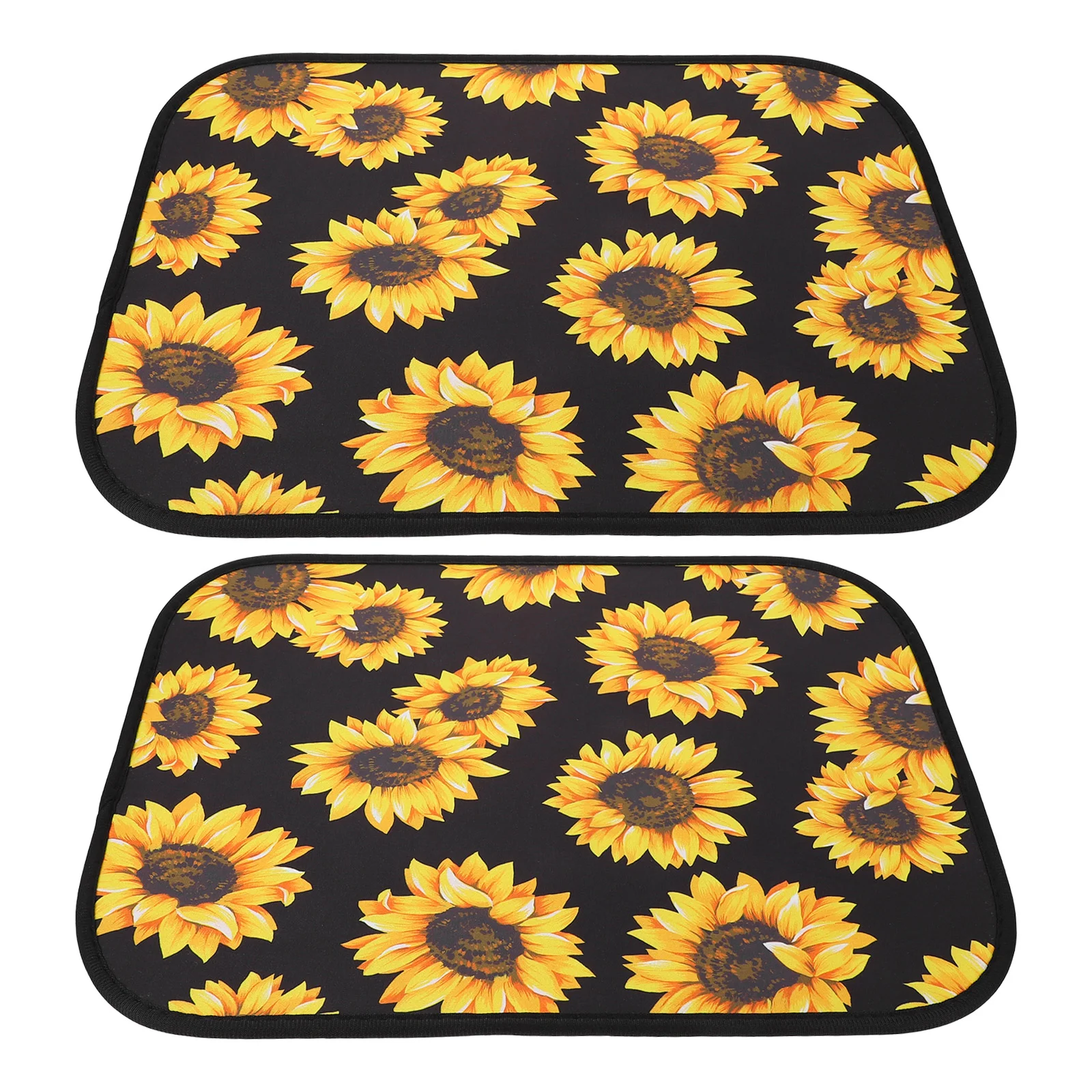 

2pcs Waterproof Wearable Durable Vehicle Floor Mats Rear Carpets Auto Floor Pads