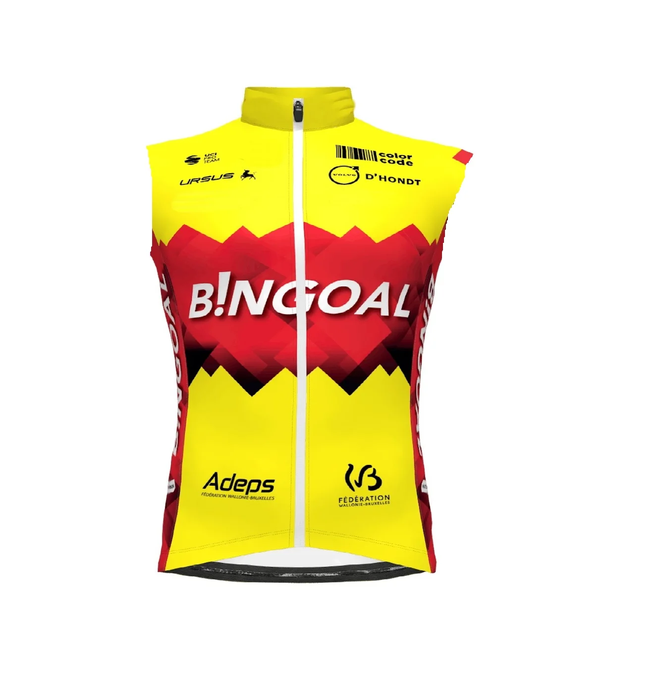 

Windproof 2023 BINGOAL PAUWELS SAUCES WB TEAM FLUO leeveless Cycling Jacket Vest Gilet Mtb Clothing Bicycle Maillot Ciclismo