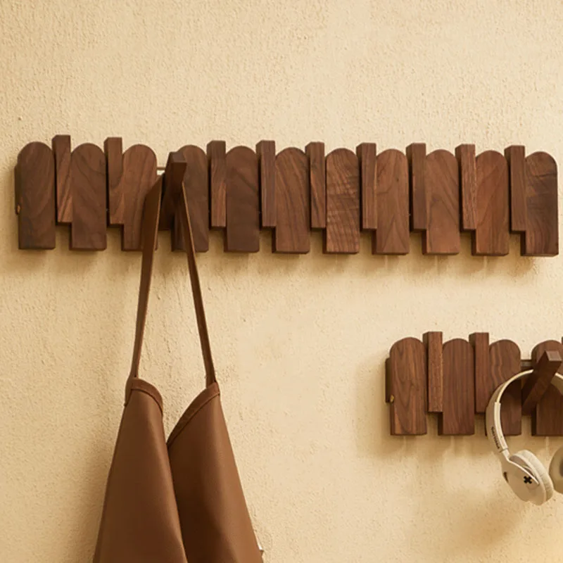 Стеллаж для пальто в скандинавском стиле деревянный комнатный органайзер