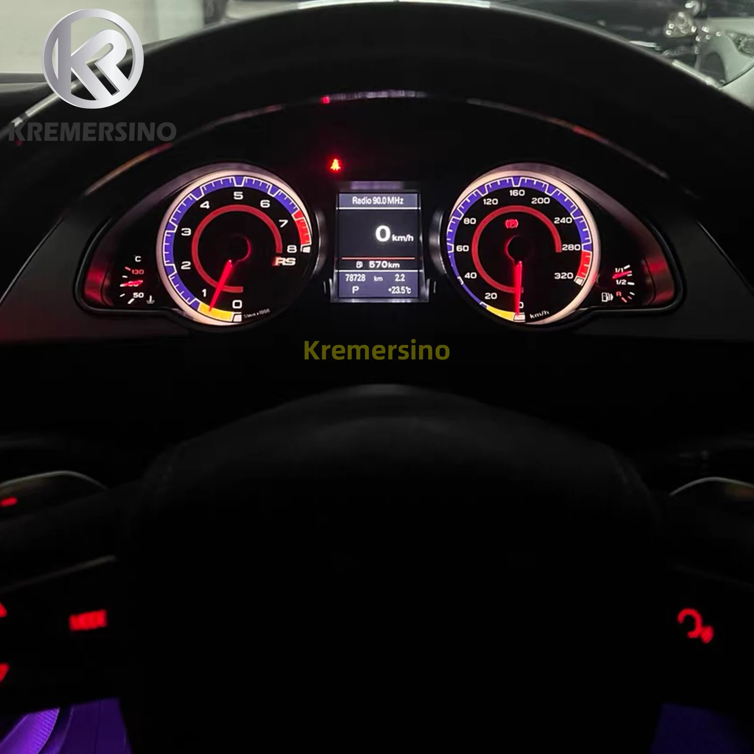 Наклейка для отделки приборной панели Audi A4 A5