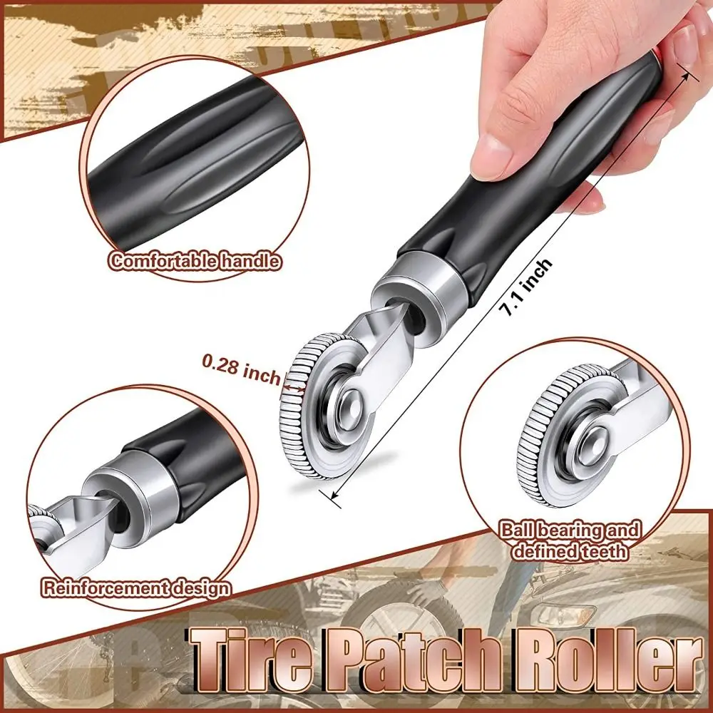 Rubber Handle Tire Repair Patch Tools Kit Universal Air Tire Buffer Durable Buffing Wheel 42mm Tire Wheel Repair Tire Repair