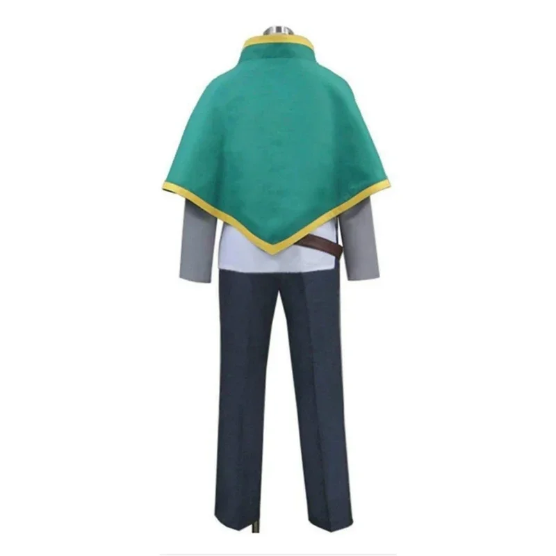 Kono Subaru Sekai Ni Shukufuku O! Satou Kazuma KonoSuba зеленый костюм Косплей Set Clothing
