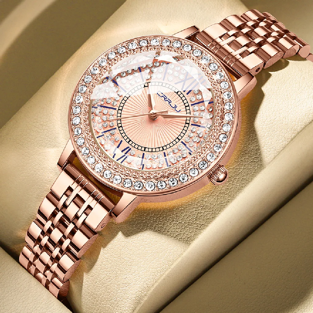 

New stock! ! Women Bracelet Watches Steel belt Love Steel belt Rhinestone Quartz Wrist Watch Luxury Fashion Watch for women