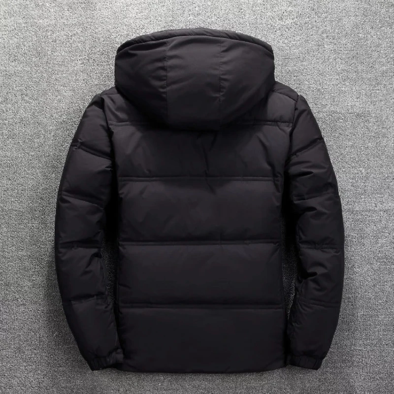 2022 Men Down Jacket Coat Casual Autumn Stand Collar Puffer Thick Hat White Duck Parka Male Men's Winter Down Jacket with Hood