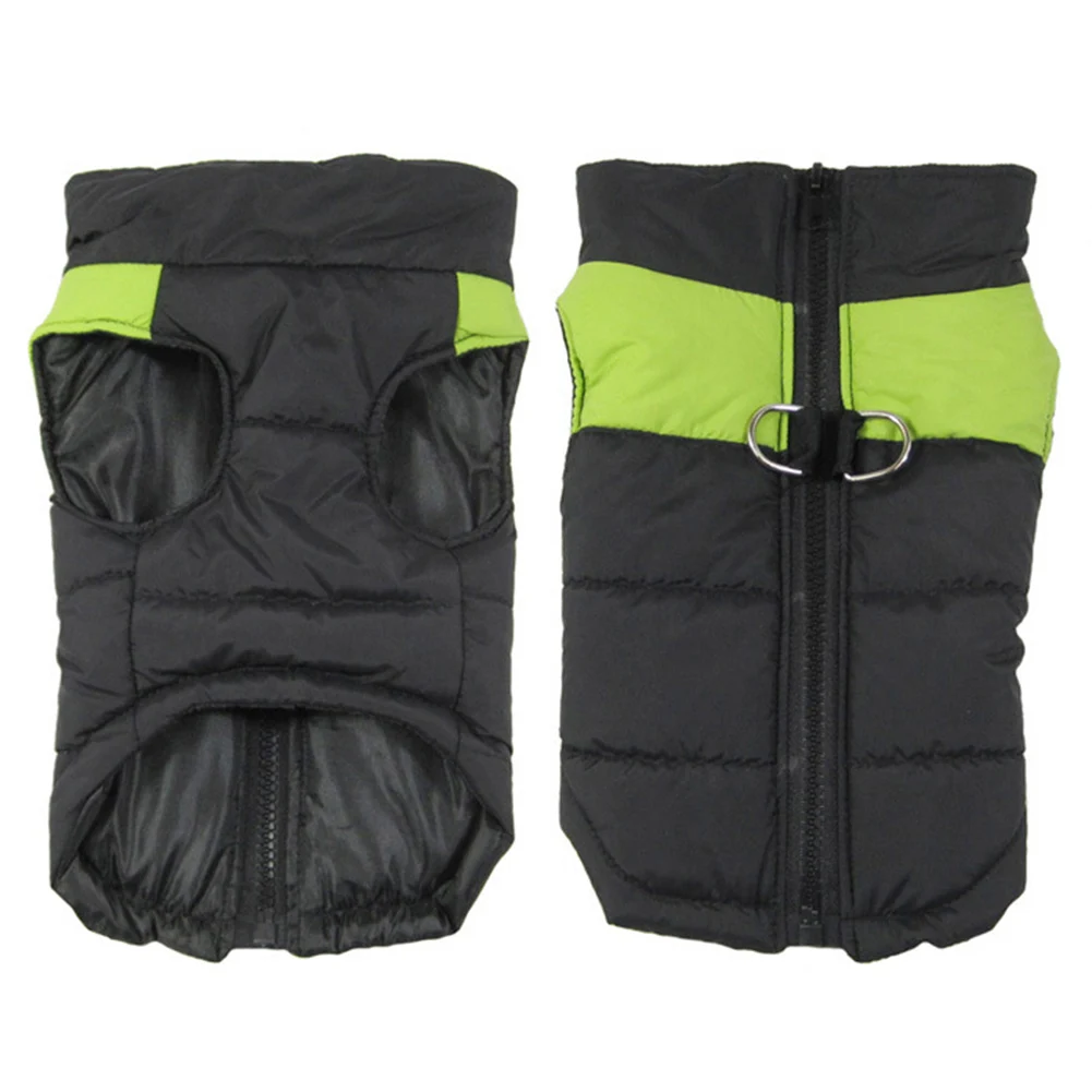 

Одежда для больших собак, зимняя эластичная Водонепроницаемая жилетка для маленьких собак, куртка на молнии, теплая одежда для домашних жив...