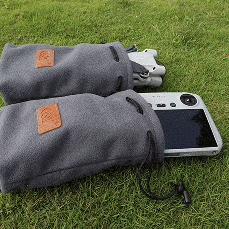 

Body Remote Control Storage Bag Thickened Flannel Drawstring Bag for Mini 3 Pro